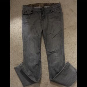 Rich & Skinny grey studded jeans